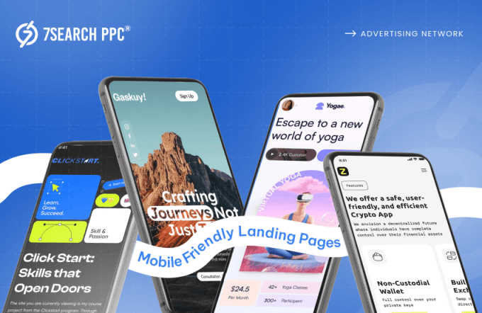 Mobile friendly landing Page